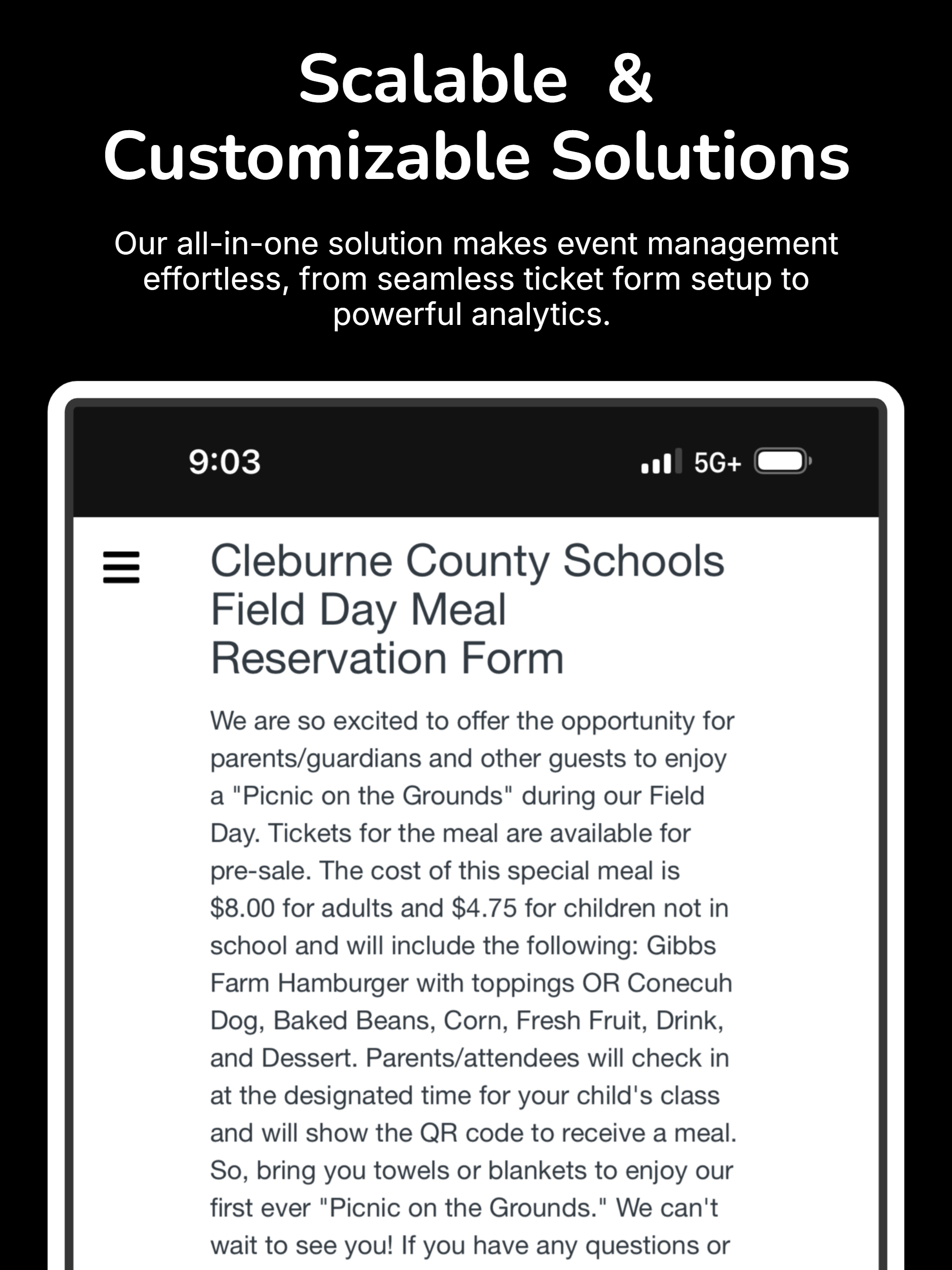 Scalable & Customizable Solutions