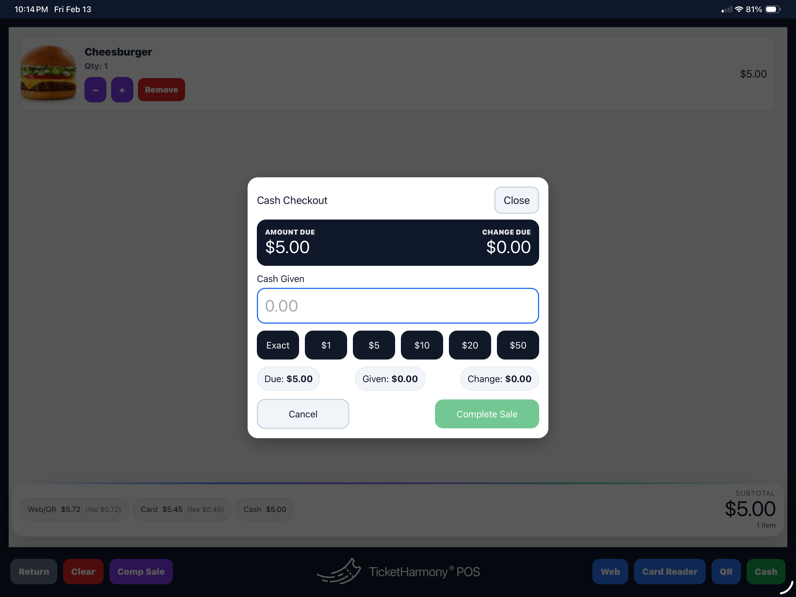 TicketHarmony POS — inventory management by location