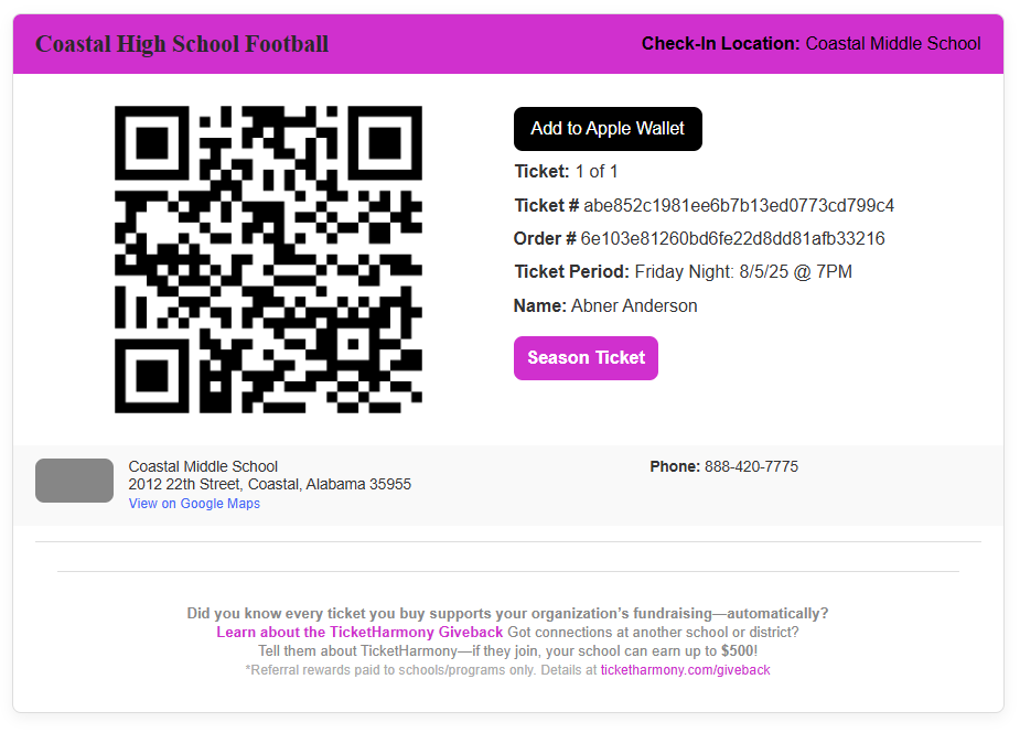 QR Code Easy Scan Tickets