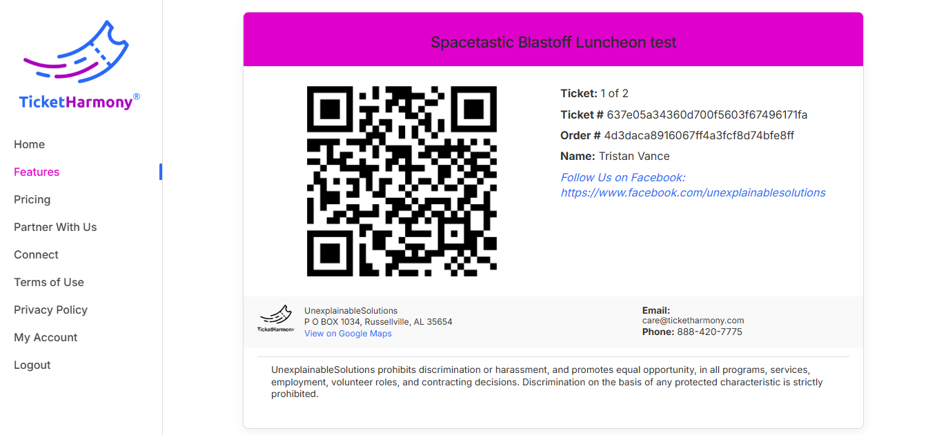 QR Code Easy Scan Tickets
